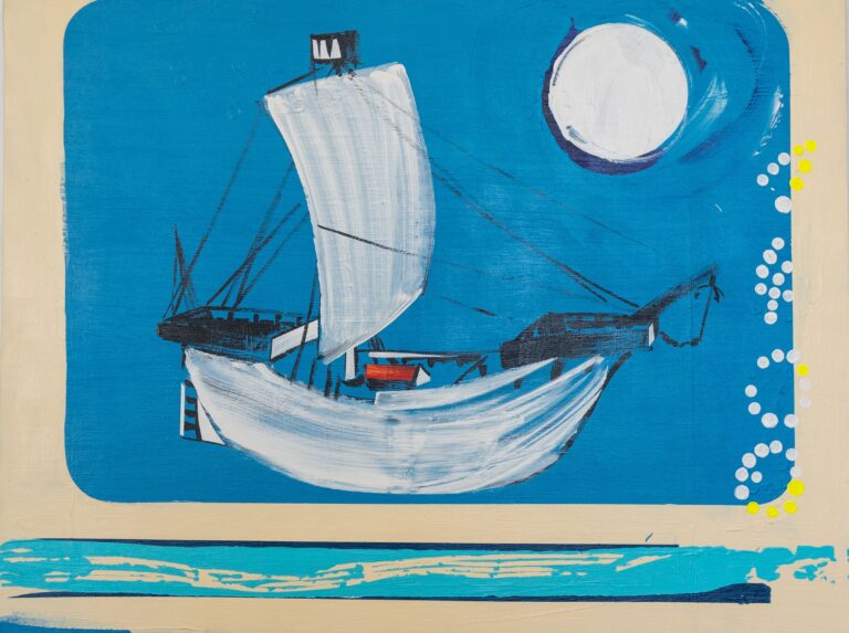 Ondřej KOPAL, 1400, 2024, akryl, plátno, 90 x120 cm