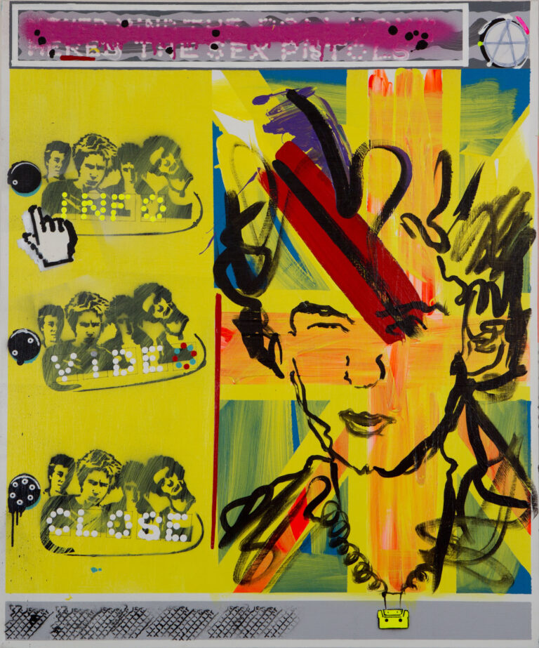 Ondřej KOPAL, Sid Vicious, 2013-14, akryl, plátno, 120 x 100 cm